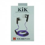 Wholesale KIK 888 Stereo Earphone Headset with Mic and Volume Control (888 Purple)